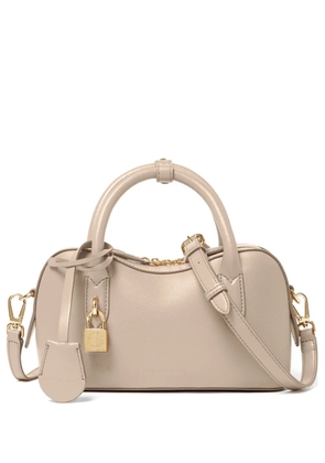 Stella McCartney padlock-detail grained tote bag - Neutrals