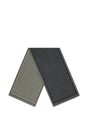 Gucci GG-jacquard wool scarf - Black