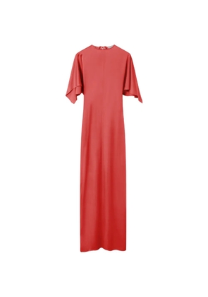 Stella McCartney cape-sleeve open-back maxi dress - Red