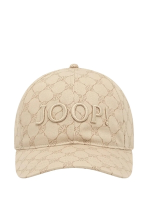 Joop! Agatha monogram-print embroidered baseball cap - Neutrals