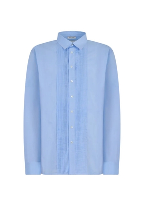 Paolo Pecora pleated-bib shirt - Blue