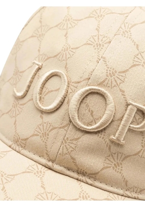 Joop! Agatha monogram-print embroidered baseball cap - Neutrals