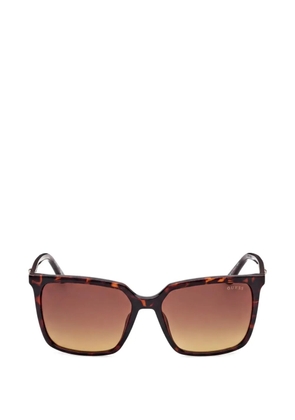 GUESS USA tortoiseshell-effect square-frame sunglasses - Brown