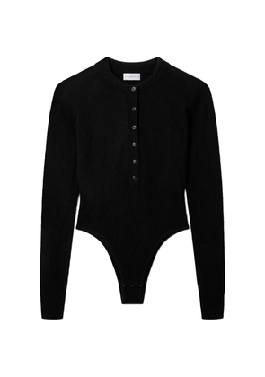 Stella McCartney button-placket cut-out top - Black