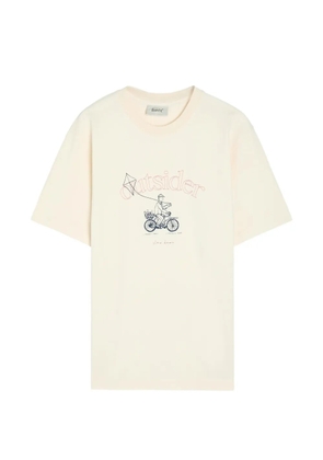 Foret Cyclist crew-neck T-shirt - Neutrals