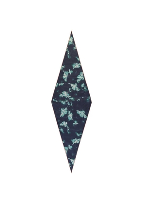 Zegna floral-print silk scarf - Blue