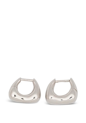 Maria Black Satchel Huggie earrings - Silver