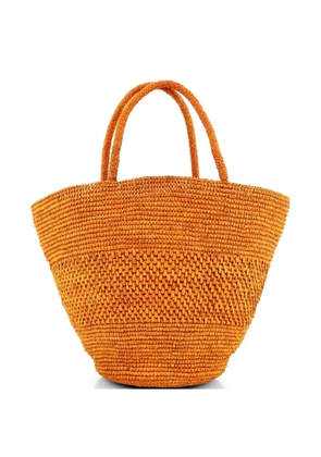 The Row Pre-Owned Emilie Basket Bag Raffia Small tote bag - Orange