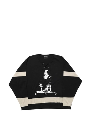 Enfants Riches Déprimés They Broke Me Hockey lace-up sweater - Black