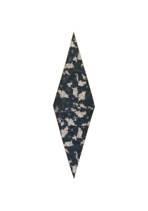 Zegna floral-print diamond-shaped scarf - Grey