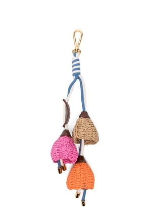 Marni flower-charms keyring - Pink