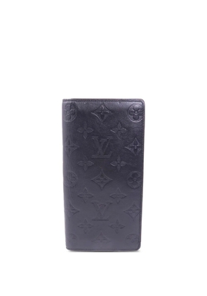 Louis Vuitton Pre-Owned Monogram Shadow Brazza wallet - Black