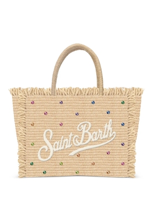 MC2 Saint Barth medium Colette crystal-embellished tote bag - Neutrals