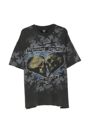 Represent Romance graphic-print star-pattern cotton T-shirt - Black