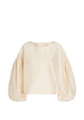 Suzie Kondi puff-sleeve blouse - Neutrals