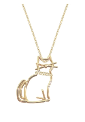 Aliita Miau cat-pendant necklace - Gold