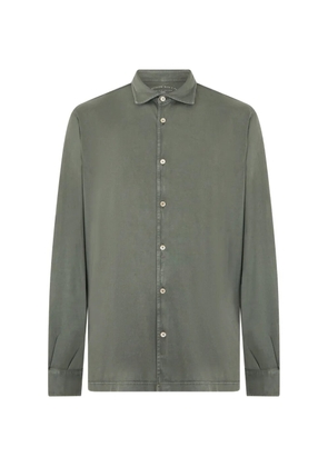 Fedeli long-sleeve button-up shirt - Green