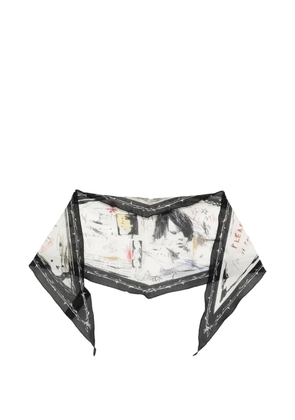 Ann Demeulemeester Allen Diamond bandana - White