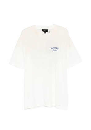 Represent Duality logo-print distressed cotton T-shirt - Neutrals