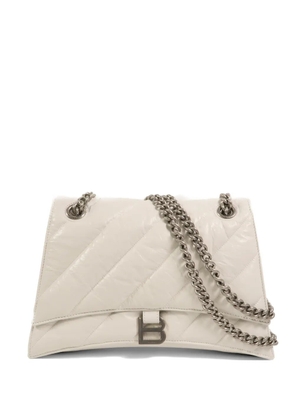 Balenciaga Pre-Owned medium Crush chain-strap shoulder bag - White