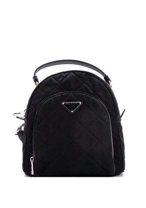 Prada Pre-Owned Zaino Quilted Tessuto backpack - Black