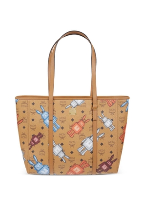 MCM medium Toni logo-detail tote bag - Neutrals