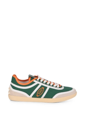 Tod's logo-embroidered Gommino sneakers - Green
