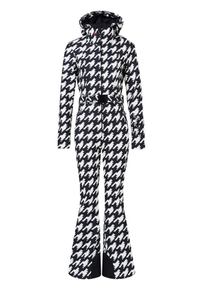 Perfect Moment houndstooth-print ski suit - Black