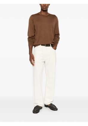 Corneliani crew-neck long-sleeve sweater - Brown