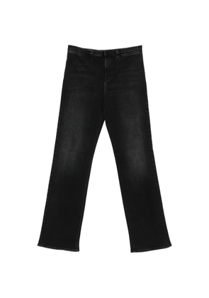 Gucci Web-stripe wide-leg jeans - Black