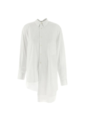 Comme Des Garçons asymmetric long-sleeve shirt - White