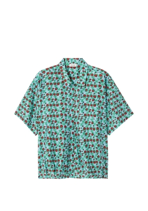 American Vintage Zivow strawberry-print shirt - Blue