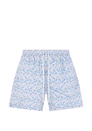 Fedeli floral-print drawstring swim shorts - Grey