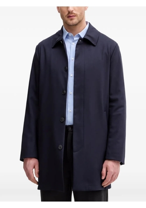 Trussardi Two-tone wool-blend car coat - Blue