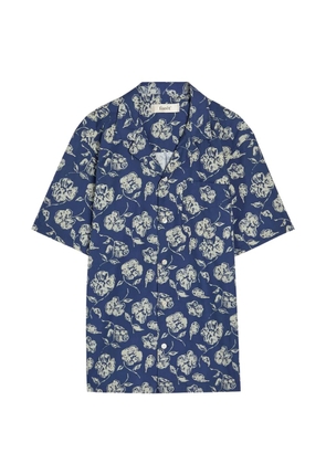 Foret floral-print short-sleeve shirt - Blue