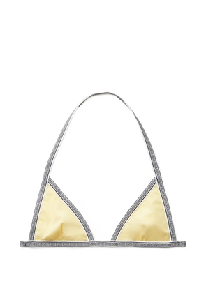Versace Greca-border bikini top - Yellow