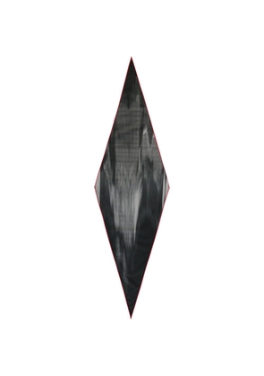 Zegna gradient-effect diamond-shaped scarf - Black