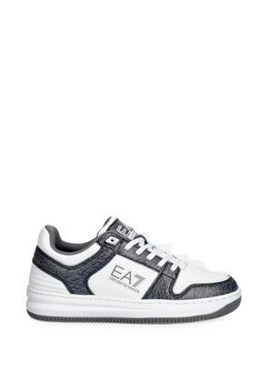 Ea7 Emporio Armani logo-print panelled sneakers - White
