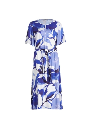 Betty Barclay floral-print belted dress - Blue
