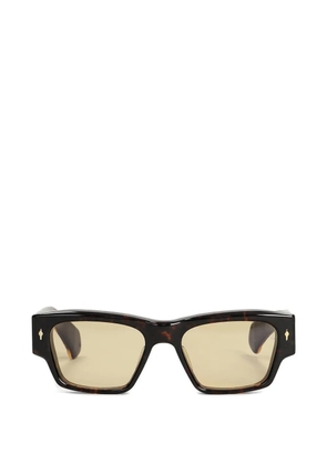 Jacques Marie Mage Zimmerman rectangle-frame sunglasses - Brown