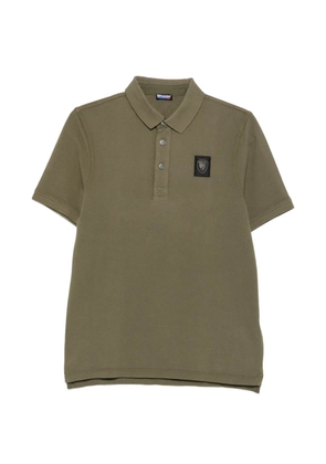 Blauer logo-patch polo shirt - Green