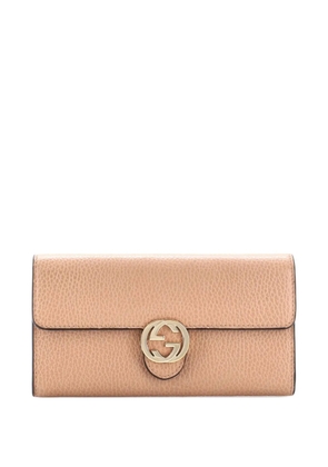 Gucci Pre-Owned Icon Continental Wallet Leather small wallets - Neutrals