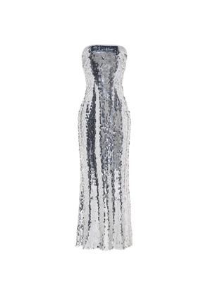 Simon Miller Sculpty strapless sequin-embellished dress - Silver