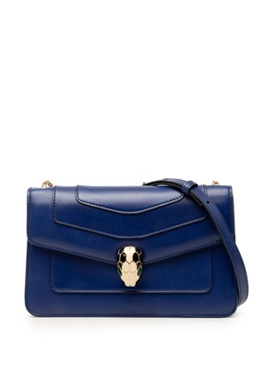 Bvlgari Pre-Owned 2010-2026 Small Leather Serpenti Forever Chain crossbody bag - Blue