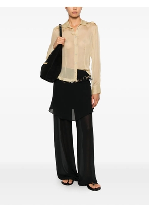 Paloma Wool Eralda ruffled sheer shirt - Neutrals
