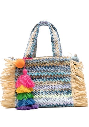 Marc Ellis small Buby S. Claire fringed tassel-detail tote bag - Neutrals