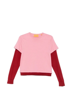 Guest In Residence layered-effect sweater - Pink