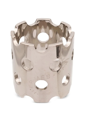 Hermès Pre-Owned perforated scarf ring - Silver