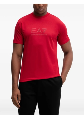 Ea7 Emporio Armani logo-print short-sleeve T-shirt - Red