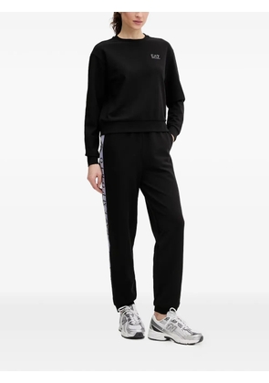 Ea7 Emporio Armani logo-tape tracksuit - Black